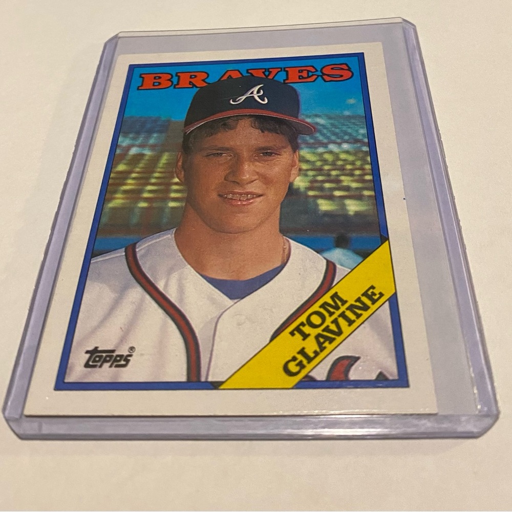 Tom Glavine RC 1988 Rookie Topps Baseball Card # 779 Atlanta Braves Vintage
